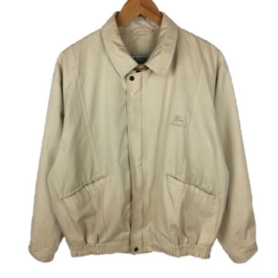 80s-90s/Vintage/三陽商会★Burberry's/旧バーバリー【サイズL】スイングトップ カバーオール コットン/ブルゾン ジャンパー ベージュ/men's 管NO.A13-20