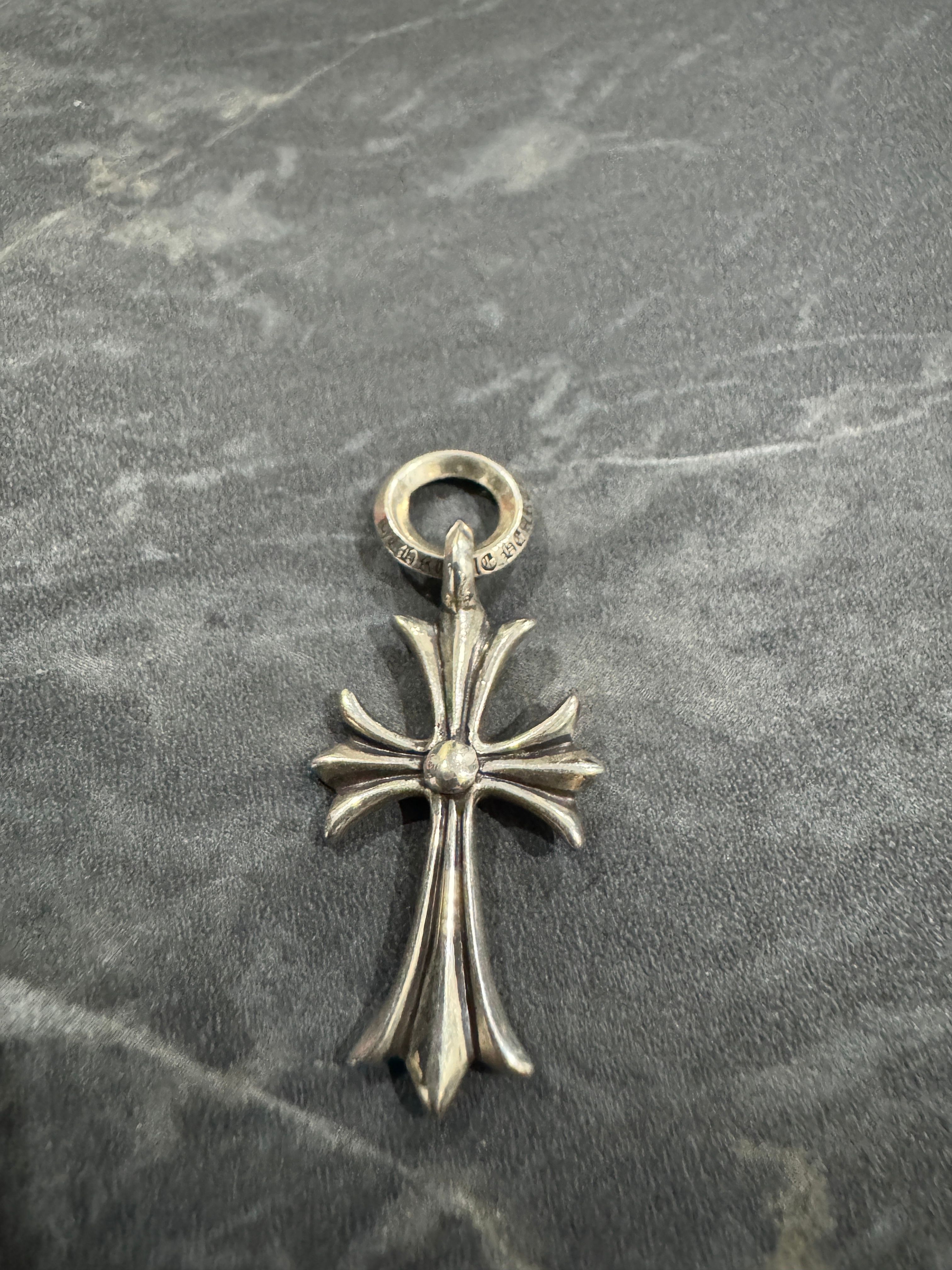 Chrome Hearts Tiny CH Cross Charm "Silver"