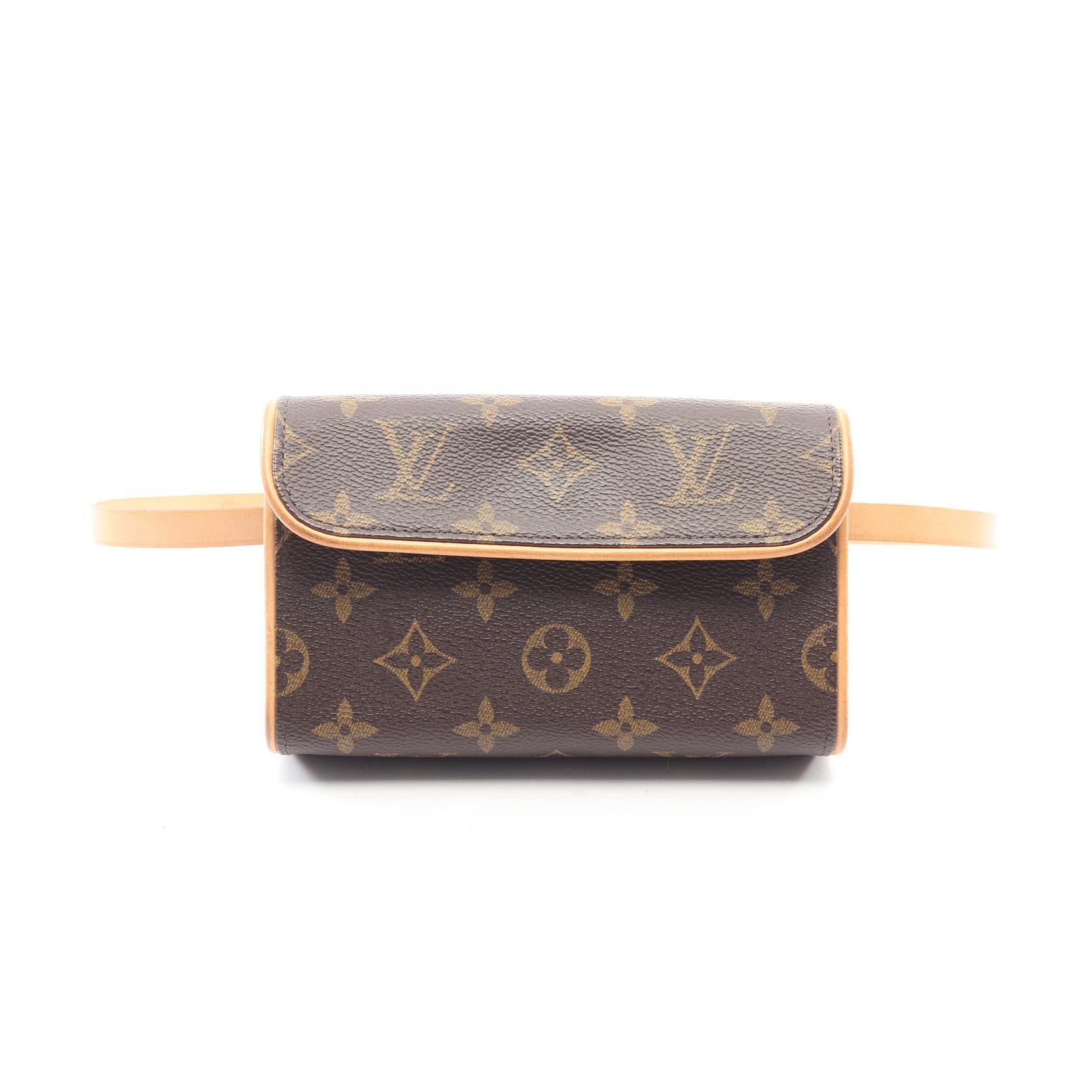 ルイ・ヴィトン LOUIS VUITTON ポシェットフロランティーヌ モノグラム ウエストバッグ ボディバッグ バッグ PVCコーティングキャンバス レザー モノグラム レディース ブラウン系 M51855 【中古】