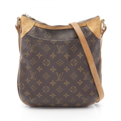 ルイ・ヴィトン LOUIS VUITTON オデオンPM ショルダーバッグ バッグ PVCコーティングキャンバス レザー モノグラム レディース ブラウン系 M56390 【中古】