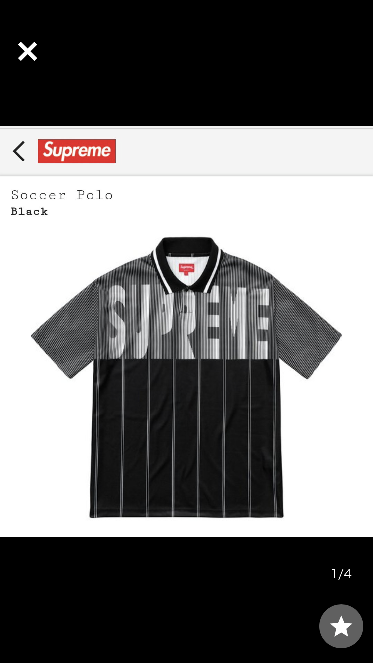 シュプリーム Supreme Soccer Polo 18