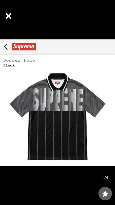 シュプリーム Supreme Soccer Polo 18