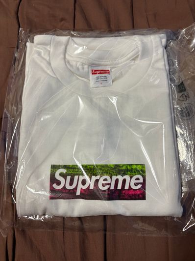 Supreme Los Angeles Fire Relief Box Logo Tee "White"