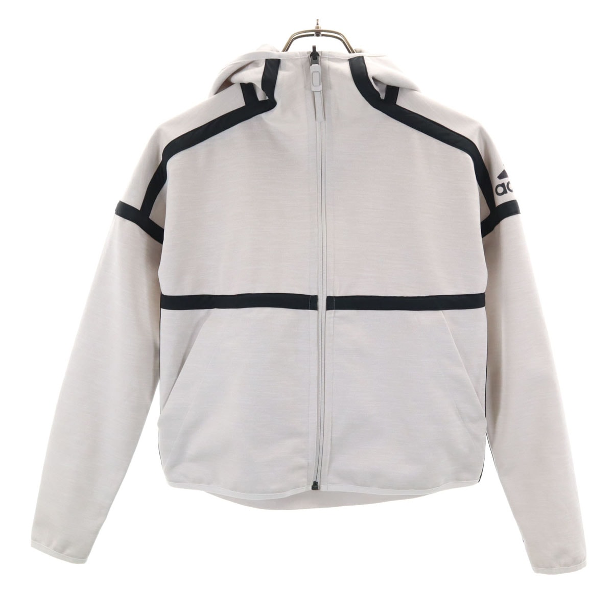 adidas アディダス リバーシブル ジャケット S ライトグレー