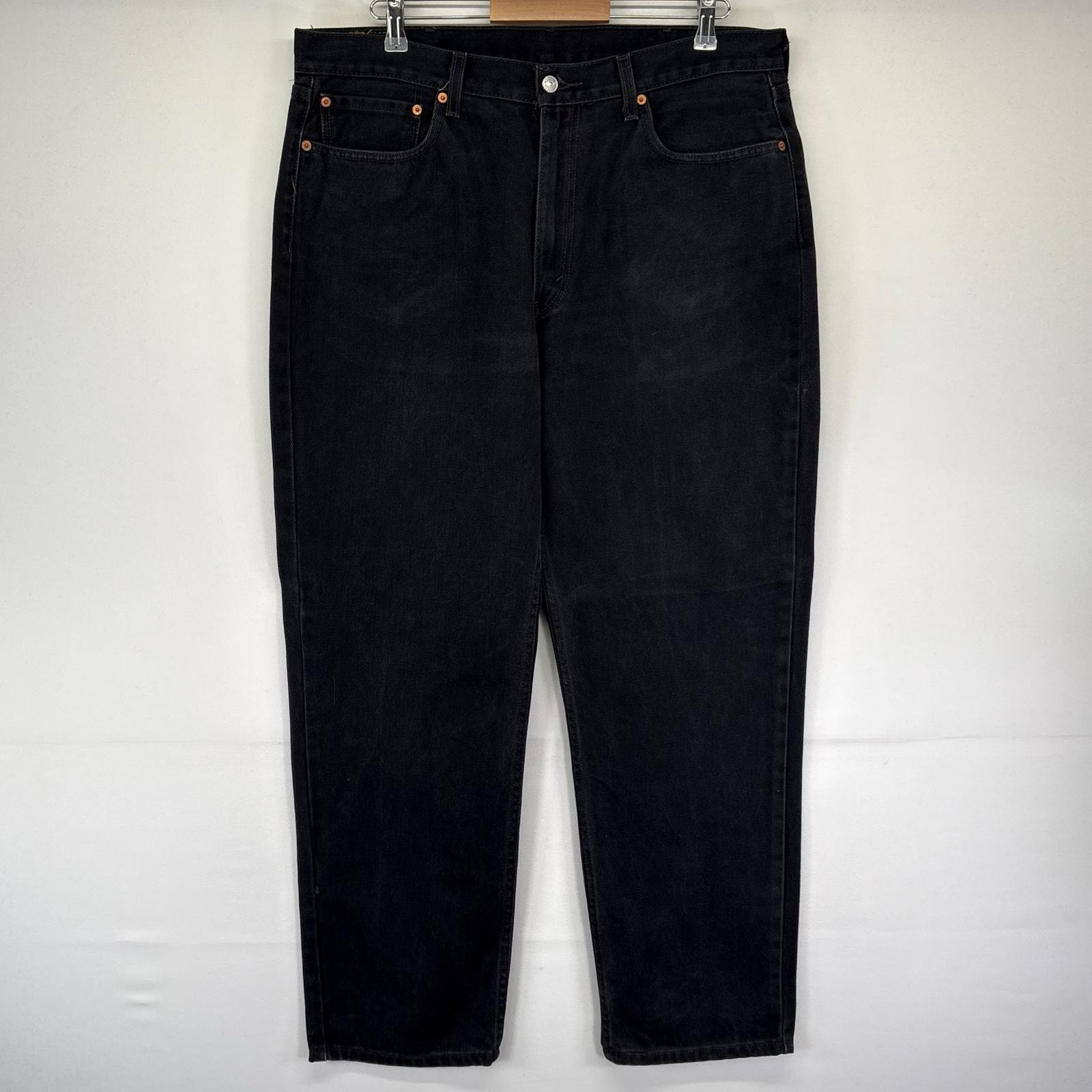 古着 リーバイス Levi's パンツ 550 ジーパン ジーンズ テーパード バギー 大きいサイズ W38 L32  ブラック系 メンズ