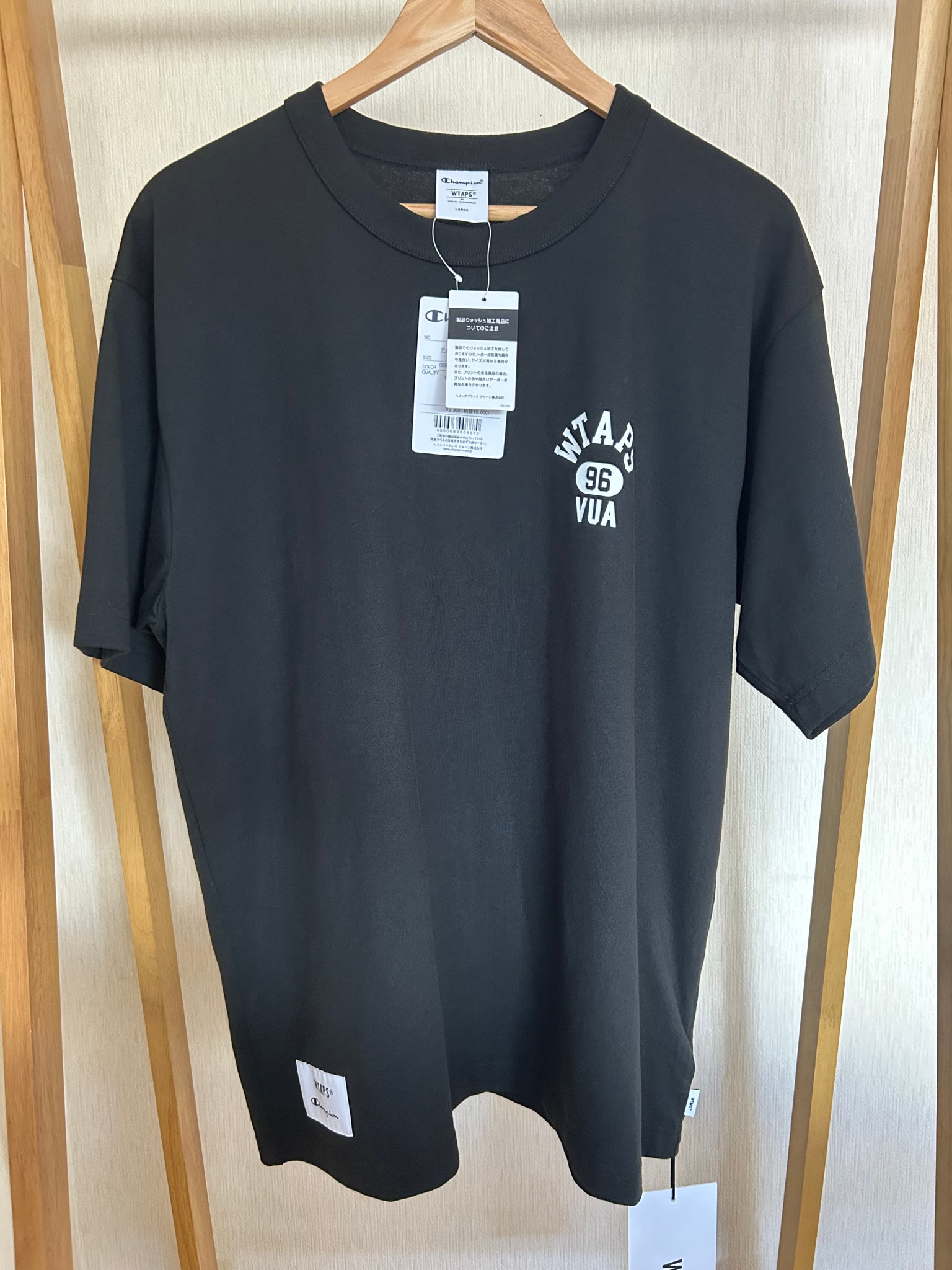 WTAPS x Champion Academy / SS / Cotton "Black" 242HBCHD-CSM01S / C8-B363