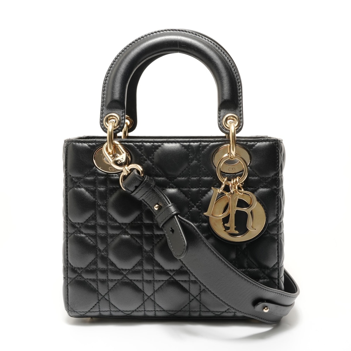 ディオール Dior レディディオール 2WAY レザー ハンドバッグ【中古】