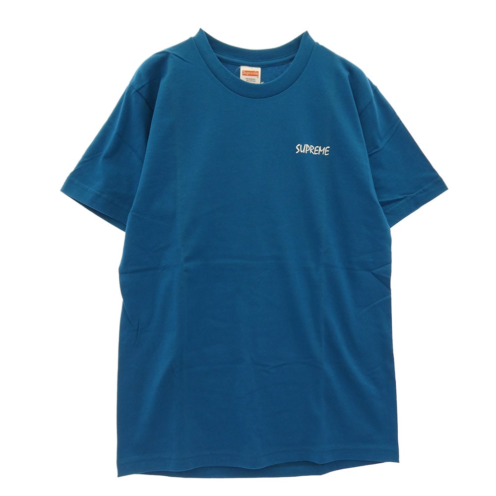 Supreme シュプリーム Tシャツ 13AW 【フェイクバスターズ鑑定済】Joan Of Arc Tee ジャンヌ・ダルク プリント 半袖 Tシャツ カットソー ブルー系 M【極上美品】【中古】