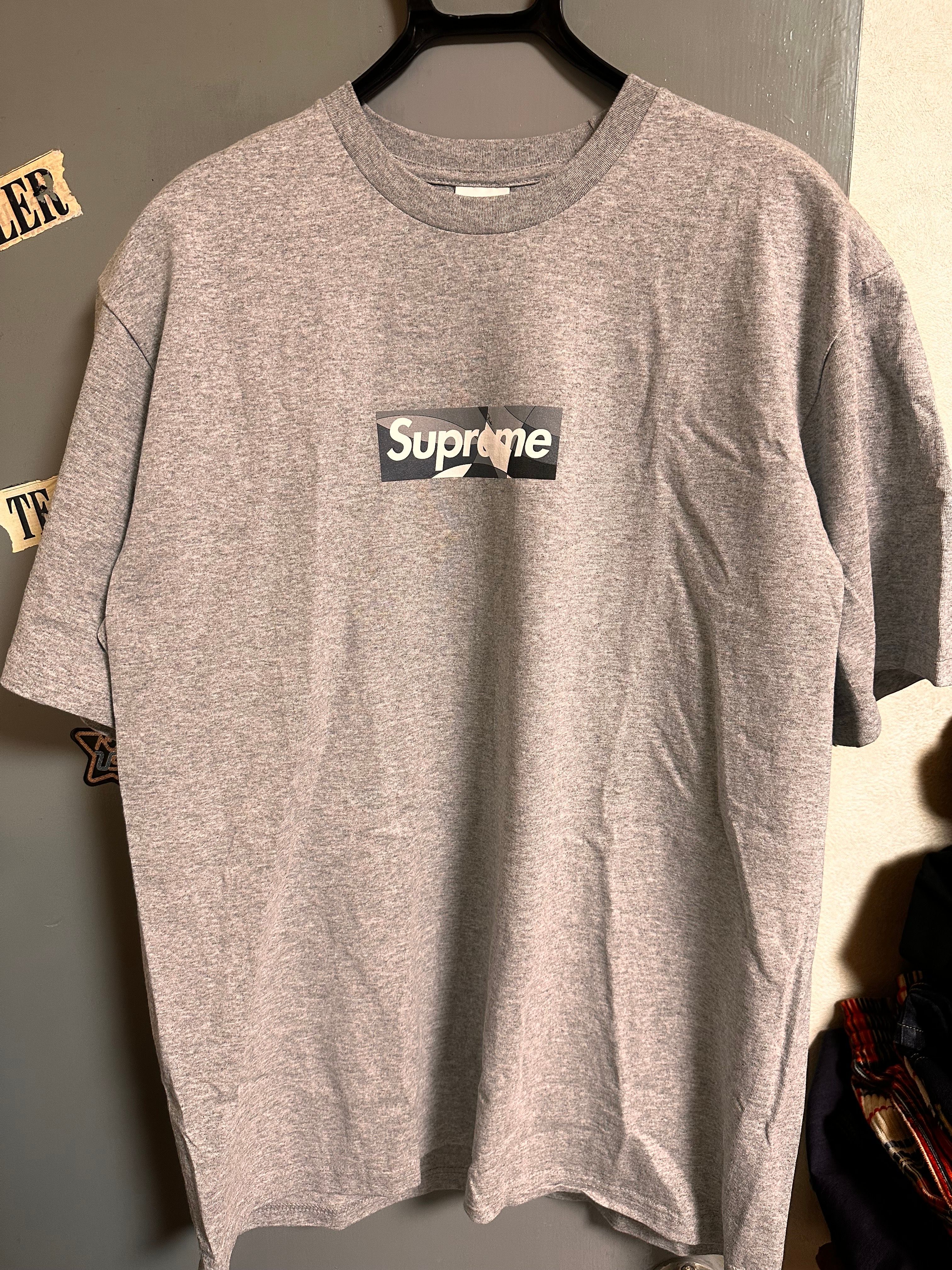 Supreme / Emilio Pucci® Box Logo Tee "Grey/Black"
