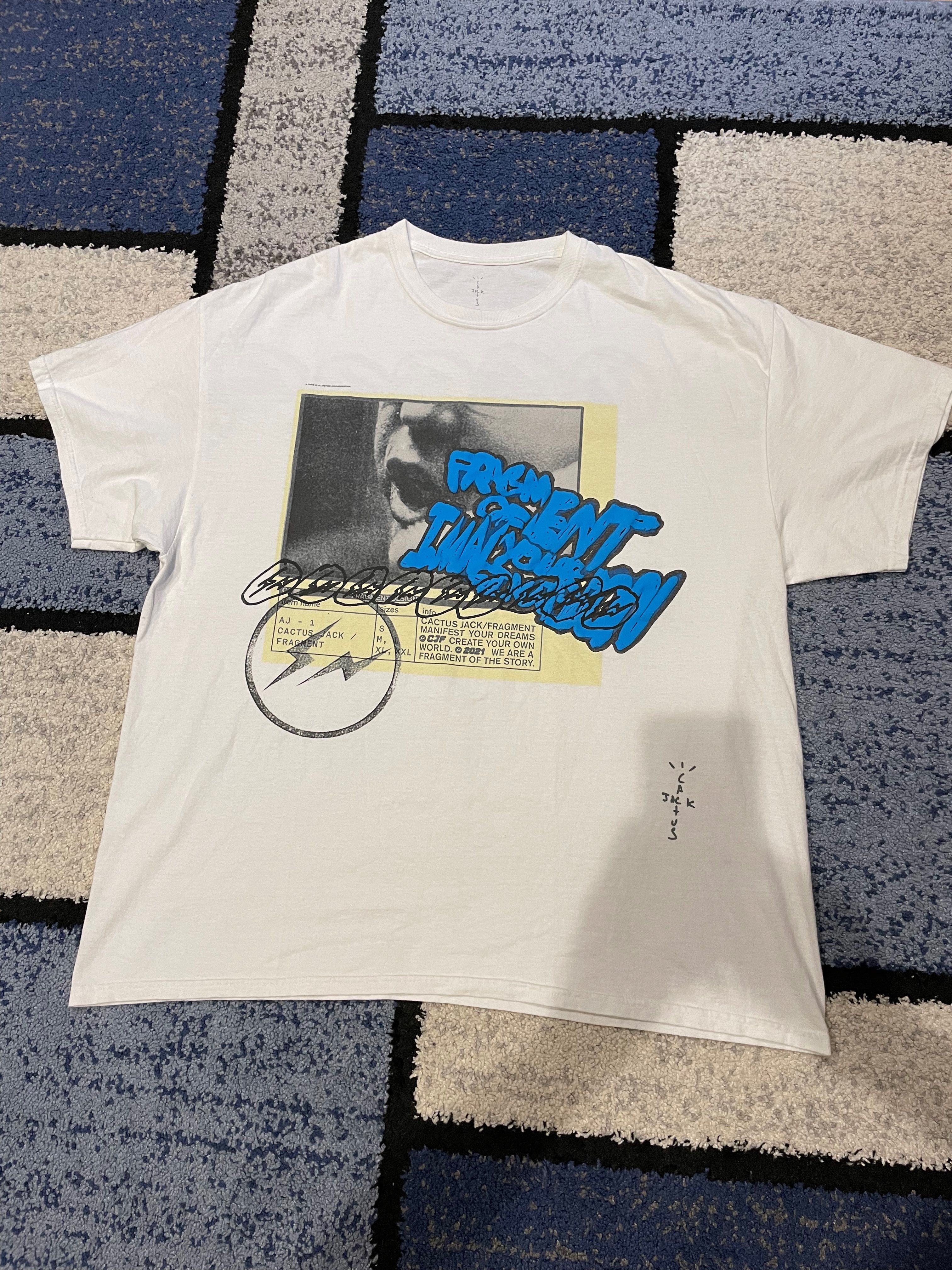 Travis Scott Cactus Jack For Fragment Manifest Tee "White"