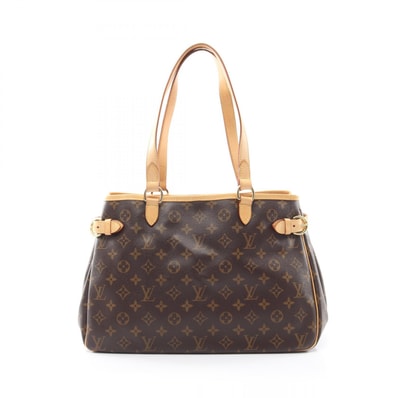ルイ・ヴィトン LOUIS VUITTON バティニョール オリゾンタル ショルダーバッグ バッグ PVCコーティングキャンバス レザー モノグラム レディース ブラウン系 M51154 【中古】