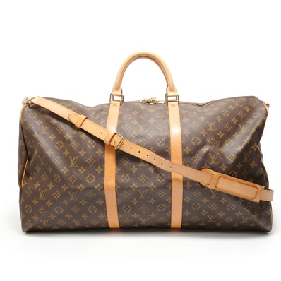 ヴィトン LV 1996年製 モノグラム キーポル60 バンドリエール ボストンバッグ【中古】