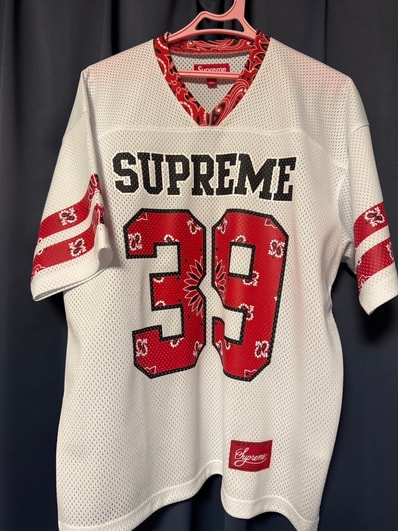 Supreme Bandana Football Jersey "White"