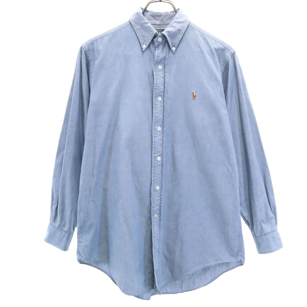 Polo by Ralph Lauren ポロバイラルフローレン 長袖 ボタンダウンシャツ M ブルーグレー