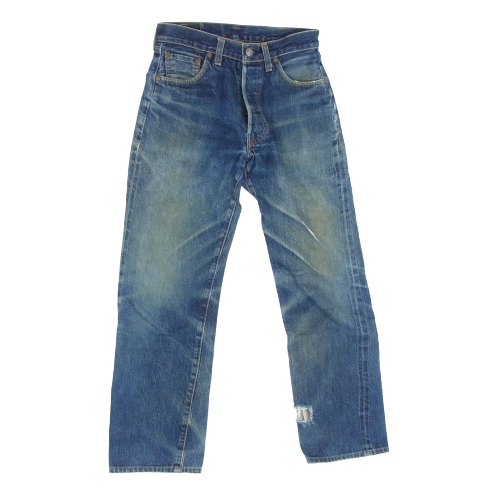 Levi's リーバイス デニムパンツ 99年製 USA製 ボタン裏555 バレンシア工場 501XX BIGE デニム パンツ インディゴブルー系 29【中古】