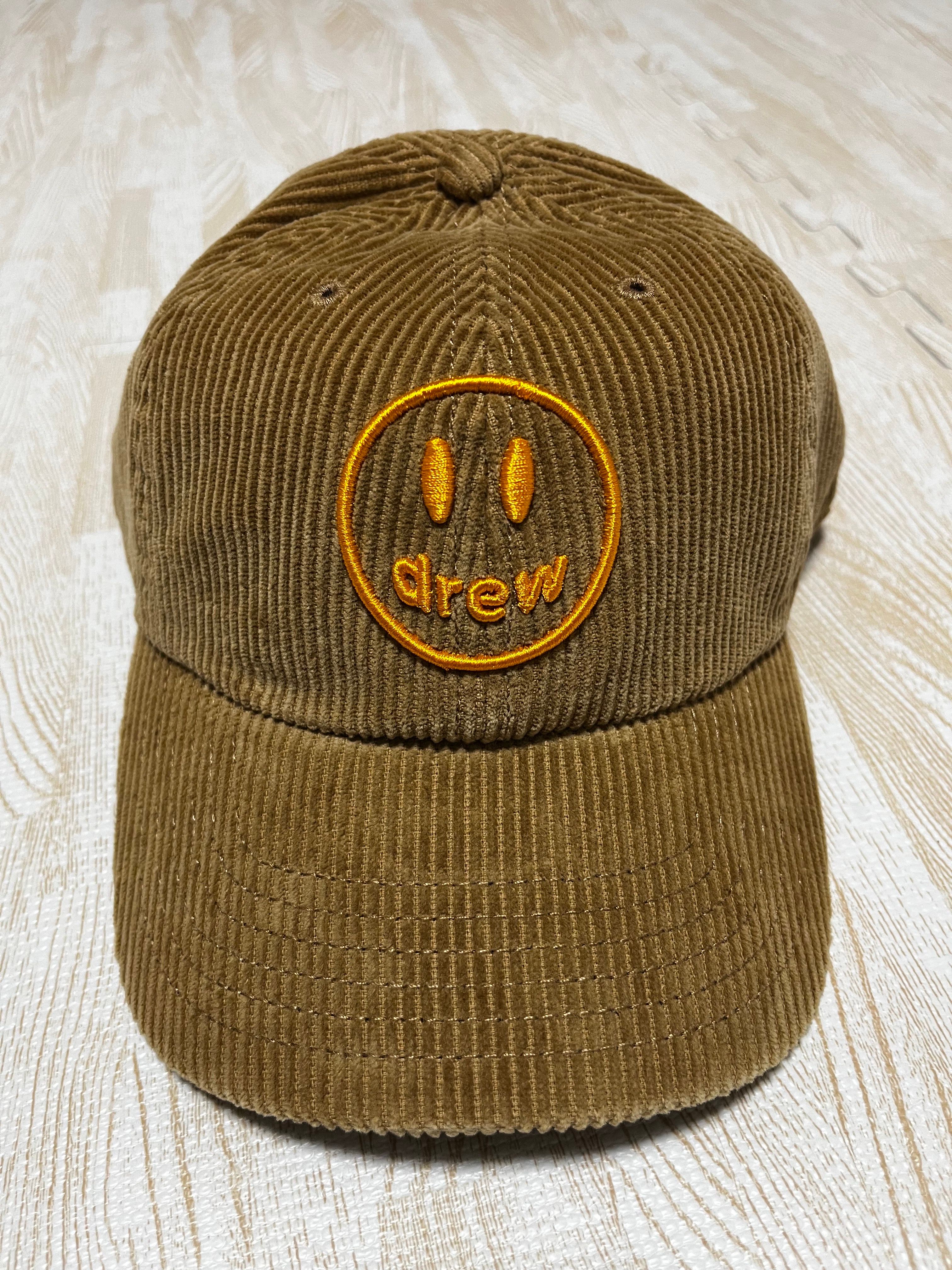 drew house corduroy dad hat - red brown