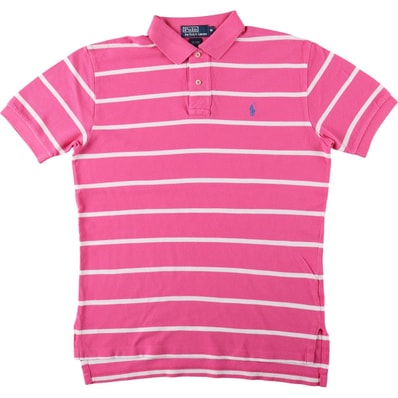 古着 ラルフローレン Ralph Lauren POLO by Ralph Lauren 半袖 ボーダー ポロシャツ メンズM相当/eaa657487