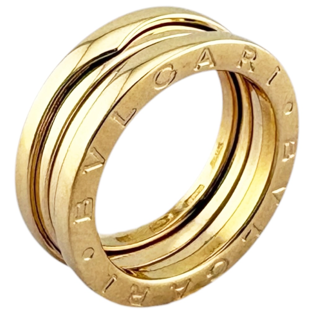 ブルガリ ビーゼロワン 3バンドリング リング 指輪 9.5号 18金 K18イエローゴールド レディース BVLGARI  中古