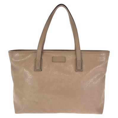 GUCCI グッチ GGインプリメ ピンク ゴールド金具 PVC トートバッグ ショルダーバッグ 602147 【中古】