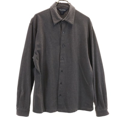 Brooks Brothers ブルックスブラザーズ 長袖 天竺 シャツ S チャコールグレー