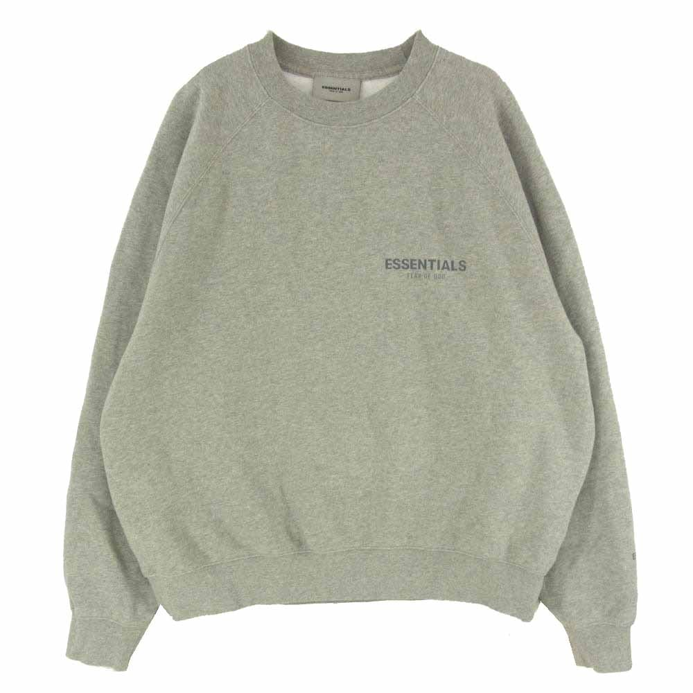 FEAR OF GOD フィアオブゴッド ESSENTIALS エッセンシャルズ ロゴ スウェット トレーナー グレー系 M【中古】