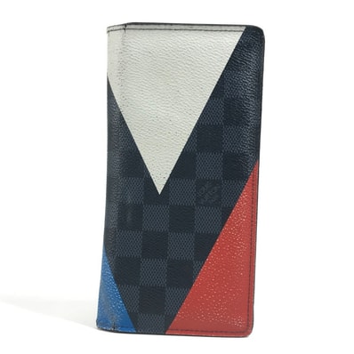 ルイヴィトン LOUIS VUITTON ポルトフォイユ ブラザ N41593 ダミエコバルト アメリカズカップ 2017 2つ折り ロングウォレット 長財布 ダミエコバルトキャンバス ネイビー