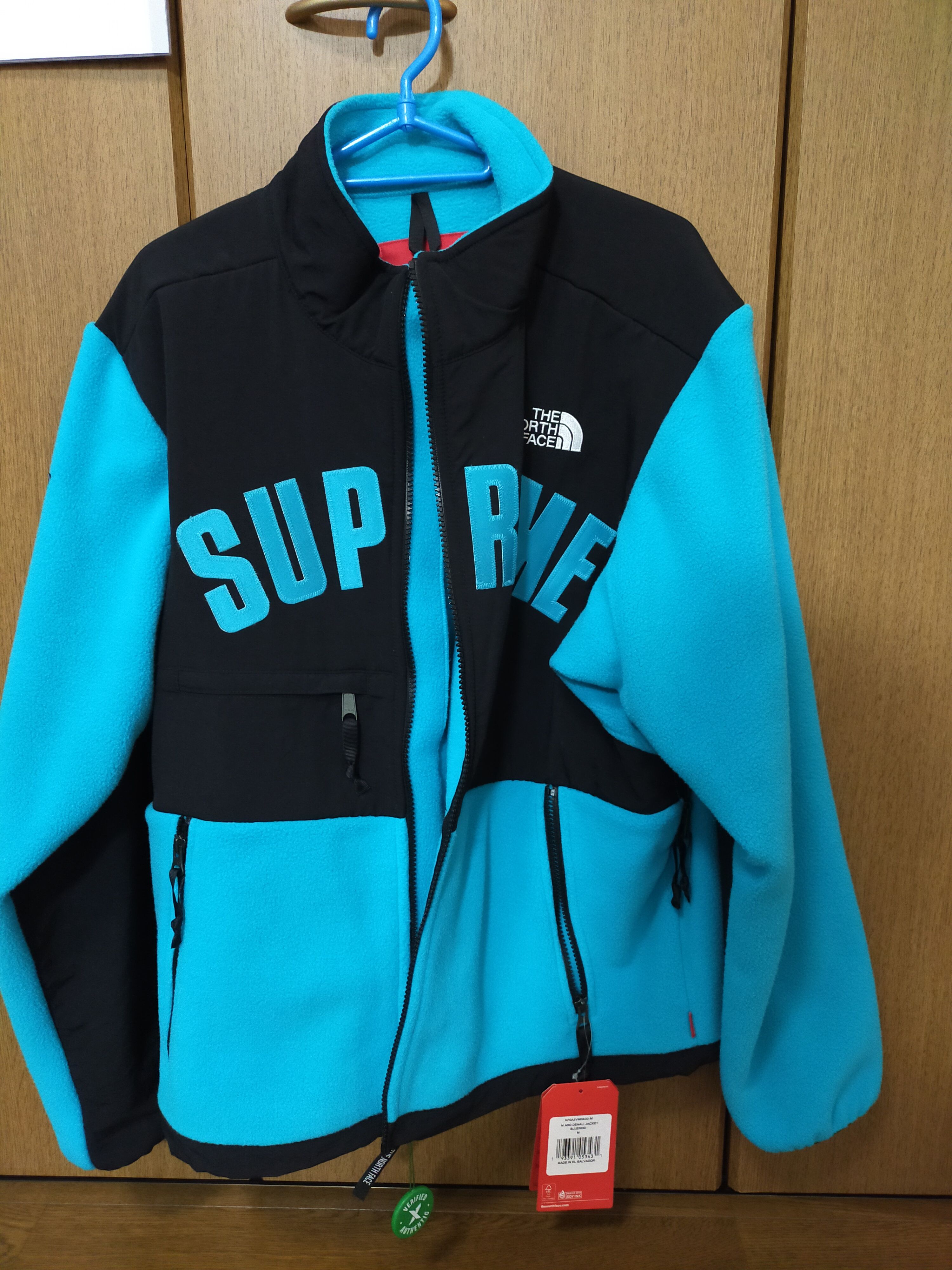 Supreme x The North Face Arc Logo Denali Fleece Jacket "Blue"