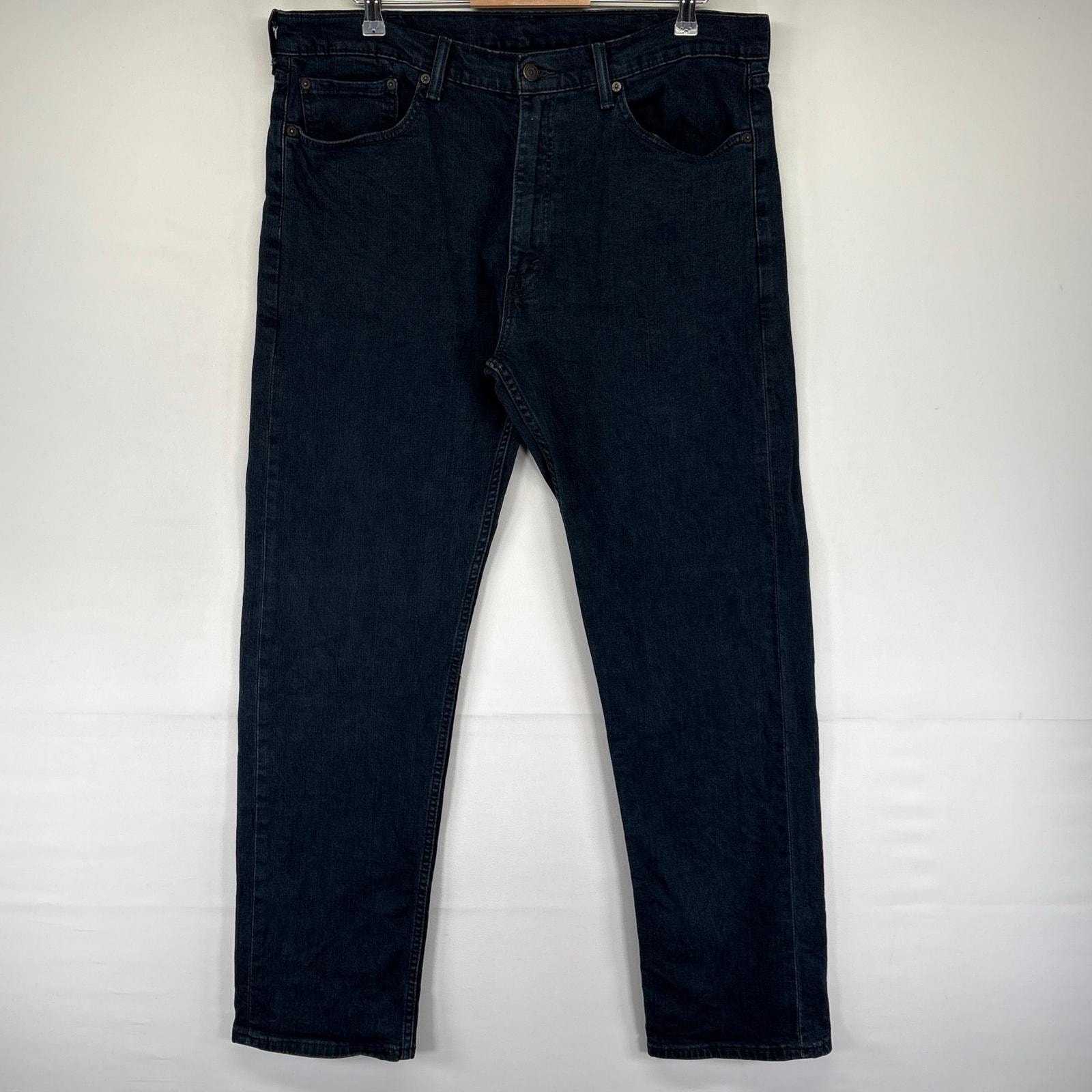 古着 リーバイス Levi's デニム パンツ Gパン 505 5ポケット ジーンズ ジーパン ジッパーフライ W38 L34  ブラック系 メンズ