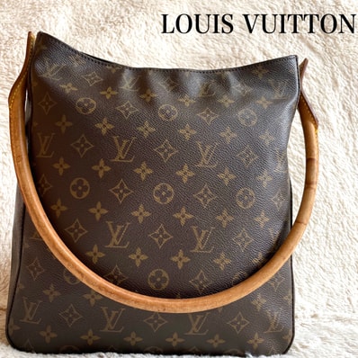 LOUIS VUITTON ルーピング モノグラムハンドバッグ ショルダーバッグ