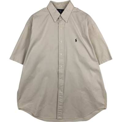 古着 ラルフローレン Ralph Lauren BLAKE 半袖 ボタンダウンシャツ メンズL相当/eaa623234