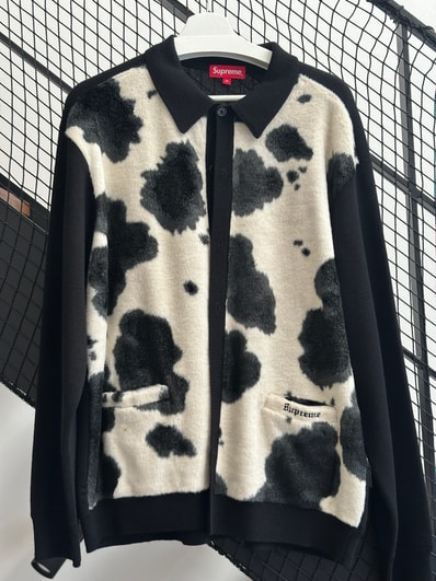 Supreme Cow Print Cardigan Supreme Cow Print Cardigan