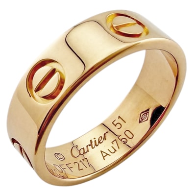 カルティエ ラブ リング 指輪 11号 18金 K18ピンクゴールド レディース CARTIER 中古