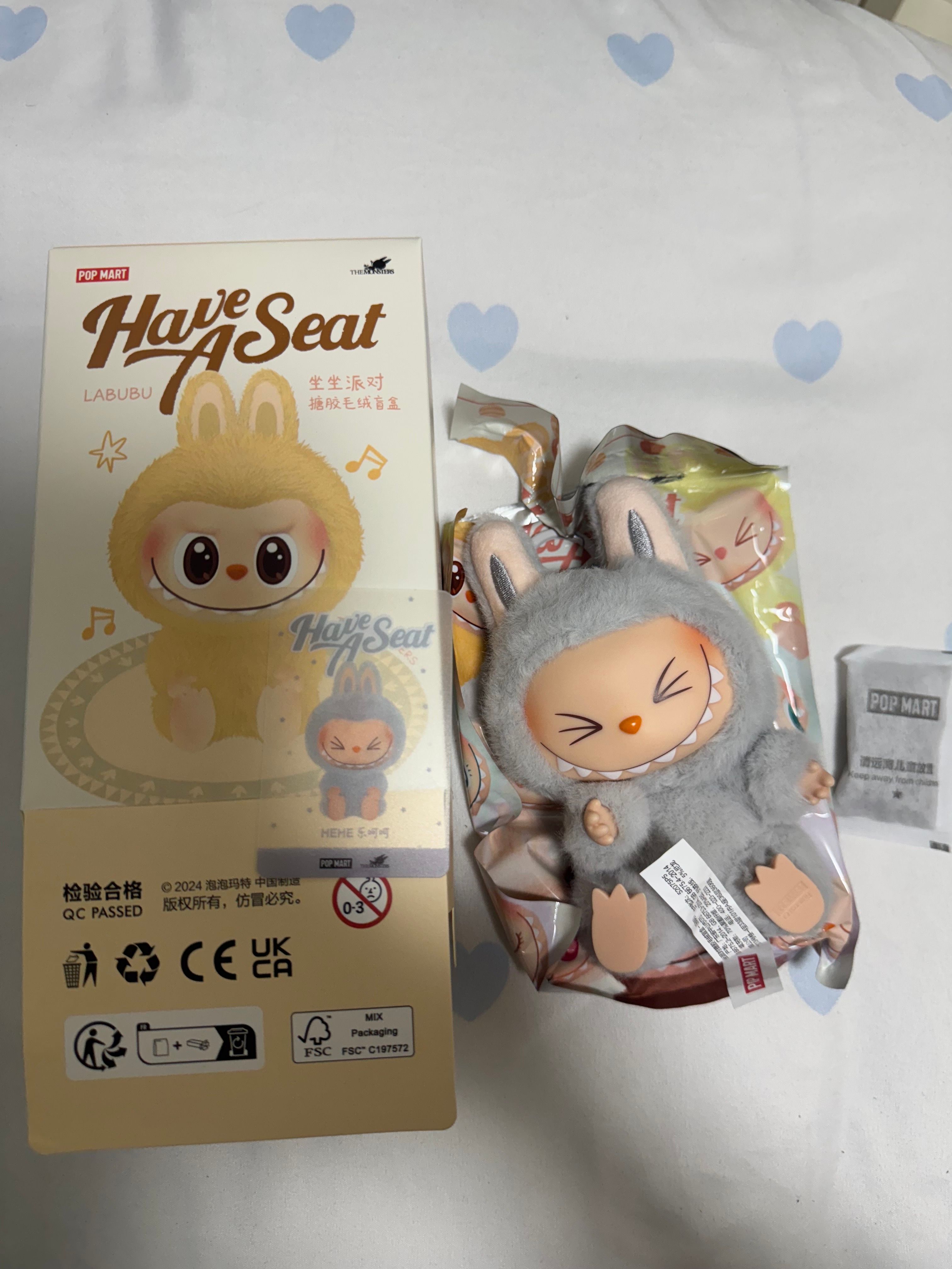 POP MART THE MONSTERS (LABUBU) Have a Seat Plush Series HEHE