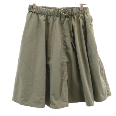 THE NORTH FACE ノースフェイス パープルレーベル ミディ丈 マウンテン フレアスカート WS オリーブ系 NTW4603N アウトドア