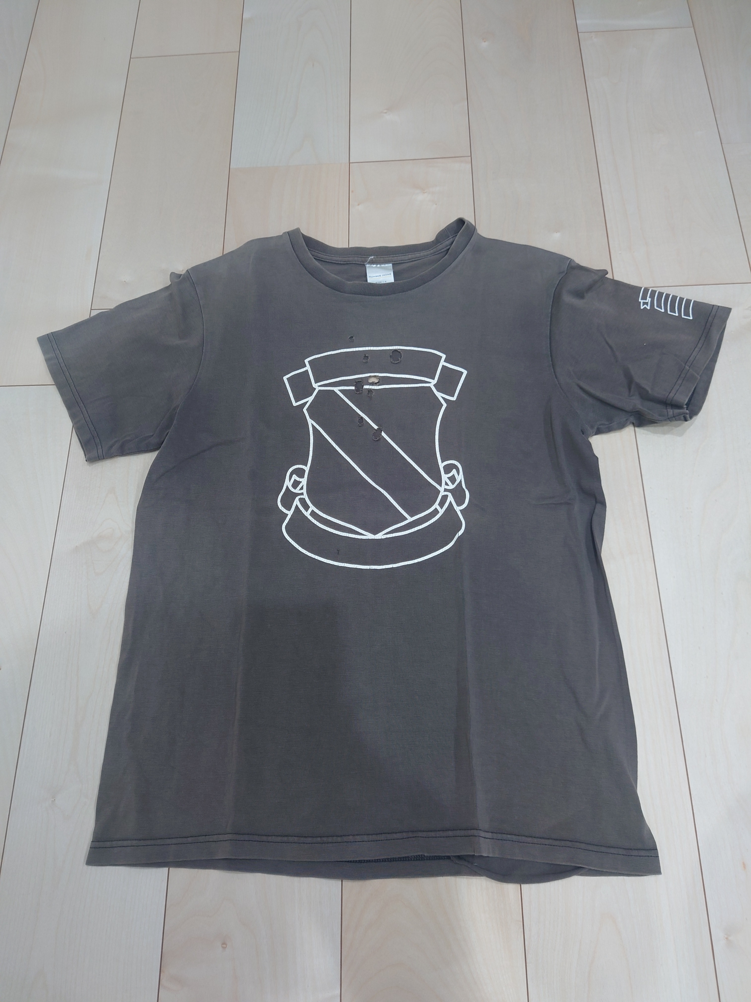01AW Number (N)ine スタンダード期 エンブレム散弾銃Tシャツ