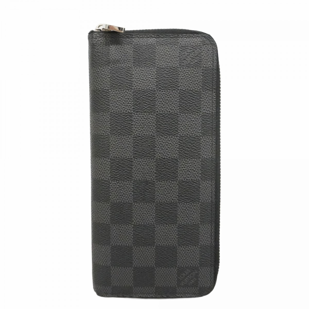 【6dc3554】ルイヴィトン 長財布 ダミエ・グラフィット ジッピーウォレットヴェルティカル N63095 ブラック【中古】メンズ