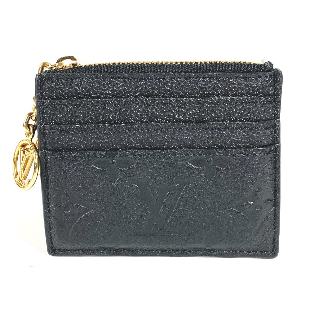 ルイヴィトン LOUIS VUITTON カードケース ポルト カルト・フローラ M82639 モノグラムアンプラント 財布 小銭入れ 名刺入れ パスケース コインケース モノグラムアンプラントレザー ノワール ブラック
