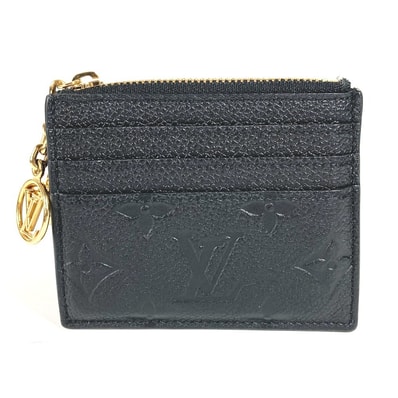 ルイヴィトン LOUIS VUITTON カードケース ポルト カルト・フローラ M82639 モノグラムアンプラント 財布 小銭入れ 名刺入れ パスケース コインケース モノグラムアンプラントレザー ノワール ブラック