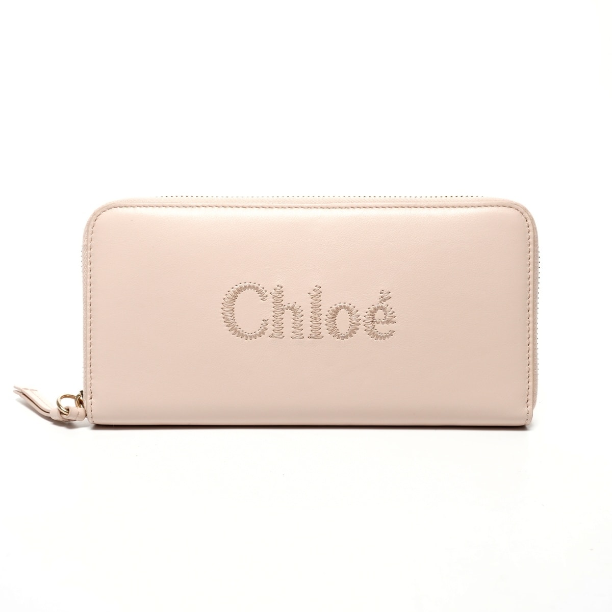 クロエ Chloe レザー ラウンドジップ ロゴ 長財布【中古】