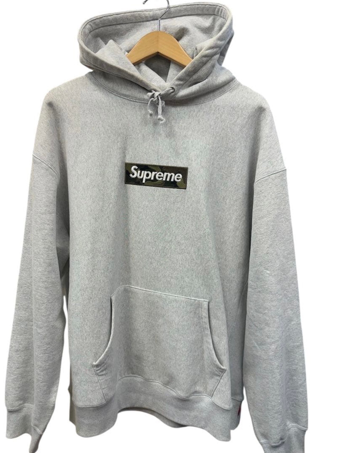 Supreme Box Logo Hooded Sweatshirt "Ash Grey" (23FW)