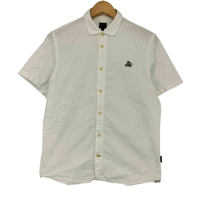 アート刺繍 コットン ショートスリーブシャツ【1142006866286】