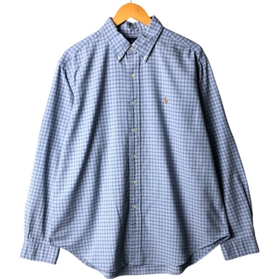 古着 ラルフローレン Ralph Lauren CLASSIC FIT クラシックフィット 長袖 ボタンダウンチェックシャツ メンズXL相当/eaa567997