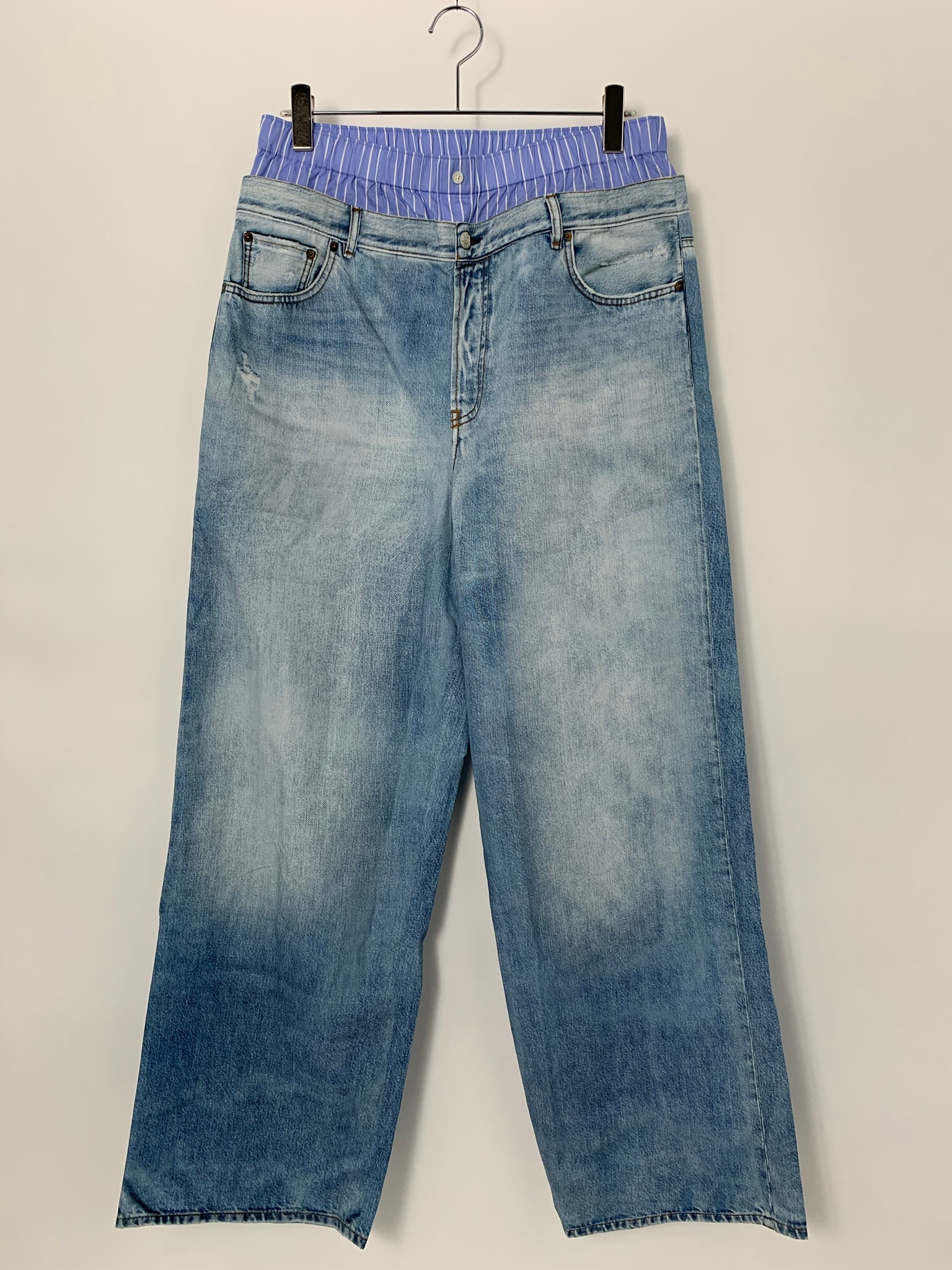 Acne Studios Printed Trousers "Light Blue"
