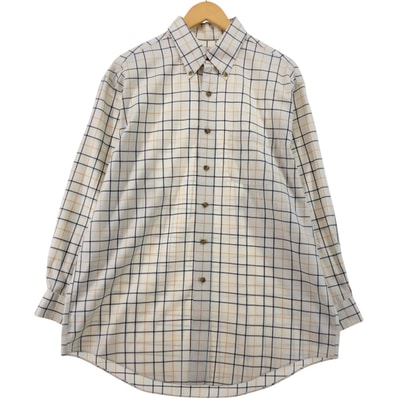 古着 ブルックスブラザーズ Brooks Brothers Est.1818 チェック柄 長袖 ボタンダウンチェックシャツ メンズL相当/eaa562378