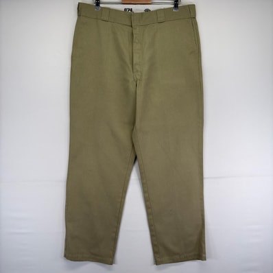 古着 ディッキーズ Dickies パンツ 874 ワーク チノパン 作業着 ジップフライ w38 L34 ベージュ メンズ