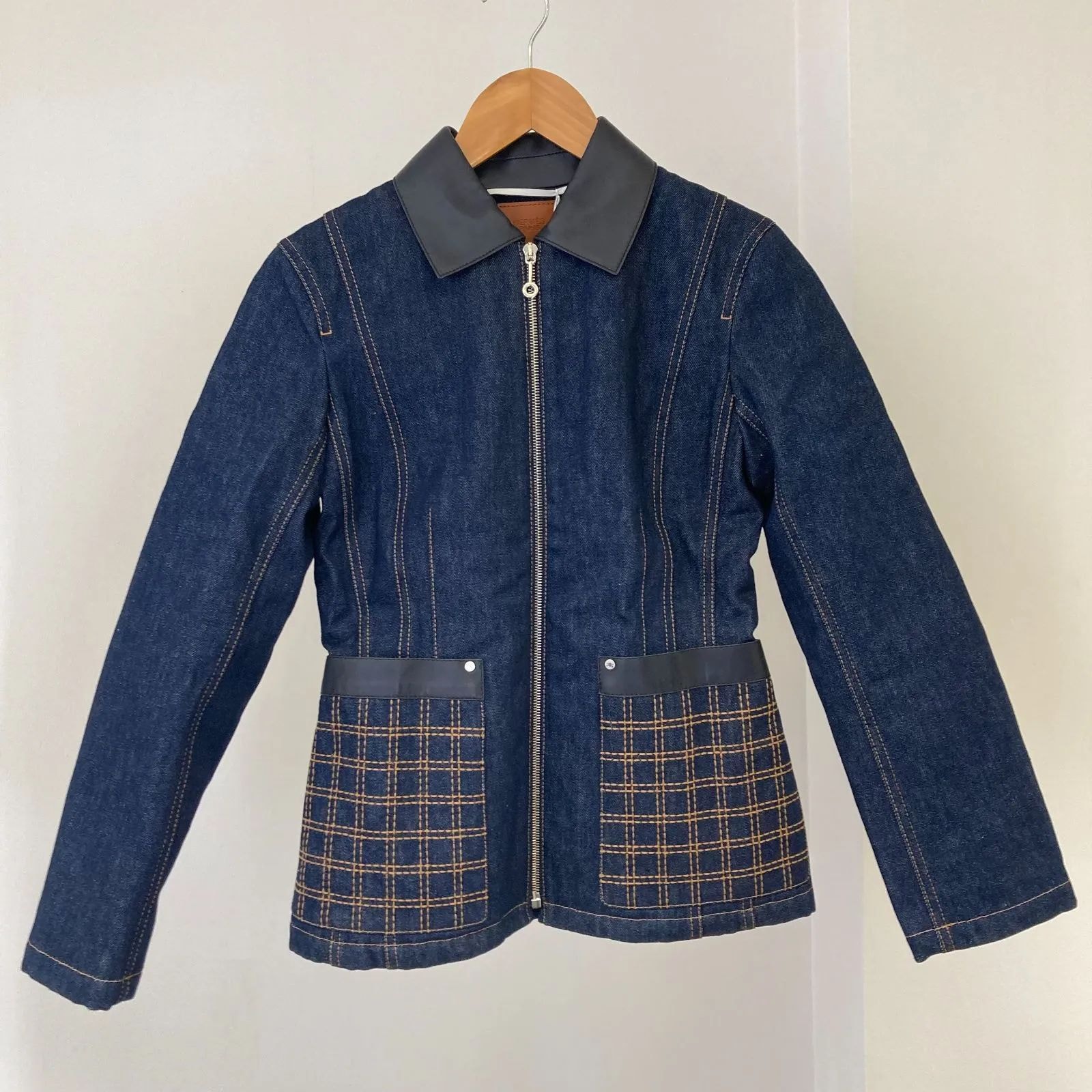 新品】エルメスHermes【デニムジャケット】38号 デニムジャケット 