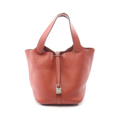 エルメス HERMES ピコタンロックPM ブリック ハンドバッグ バッグ レザー トリヨンクレマンス ブリック □R刻印(2014年製造) レディース ブラウン系 H060991CK 【中古】