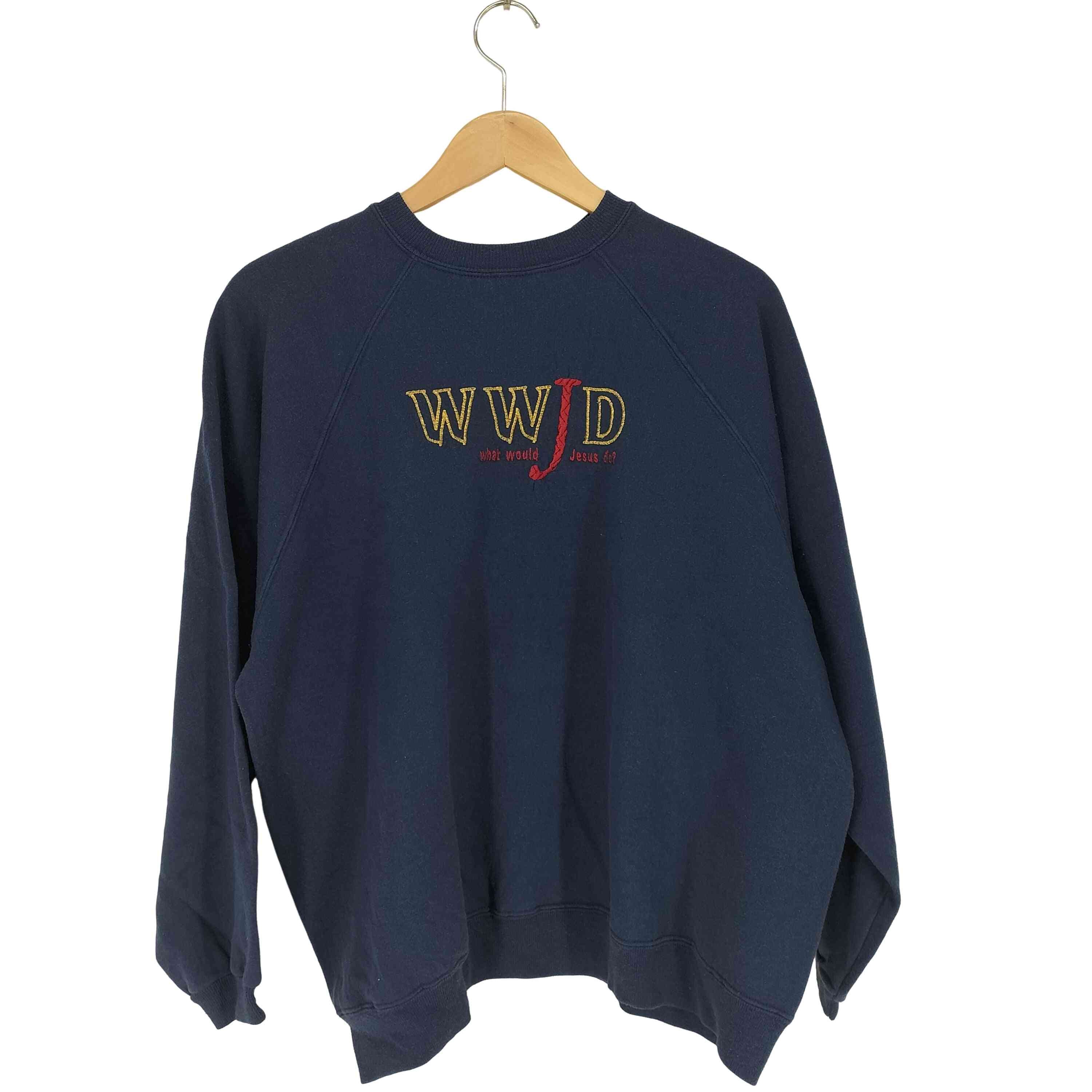 フロント刺繍ラグランスリーブクルーネックスウェット【1139250589986】