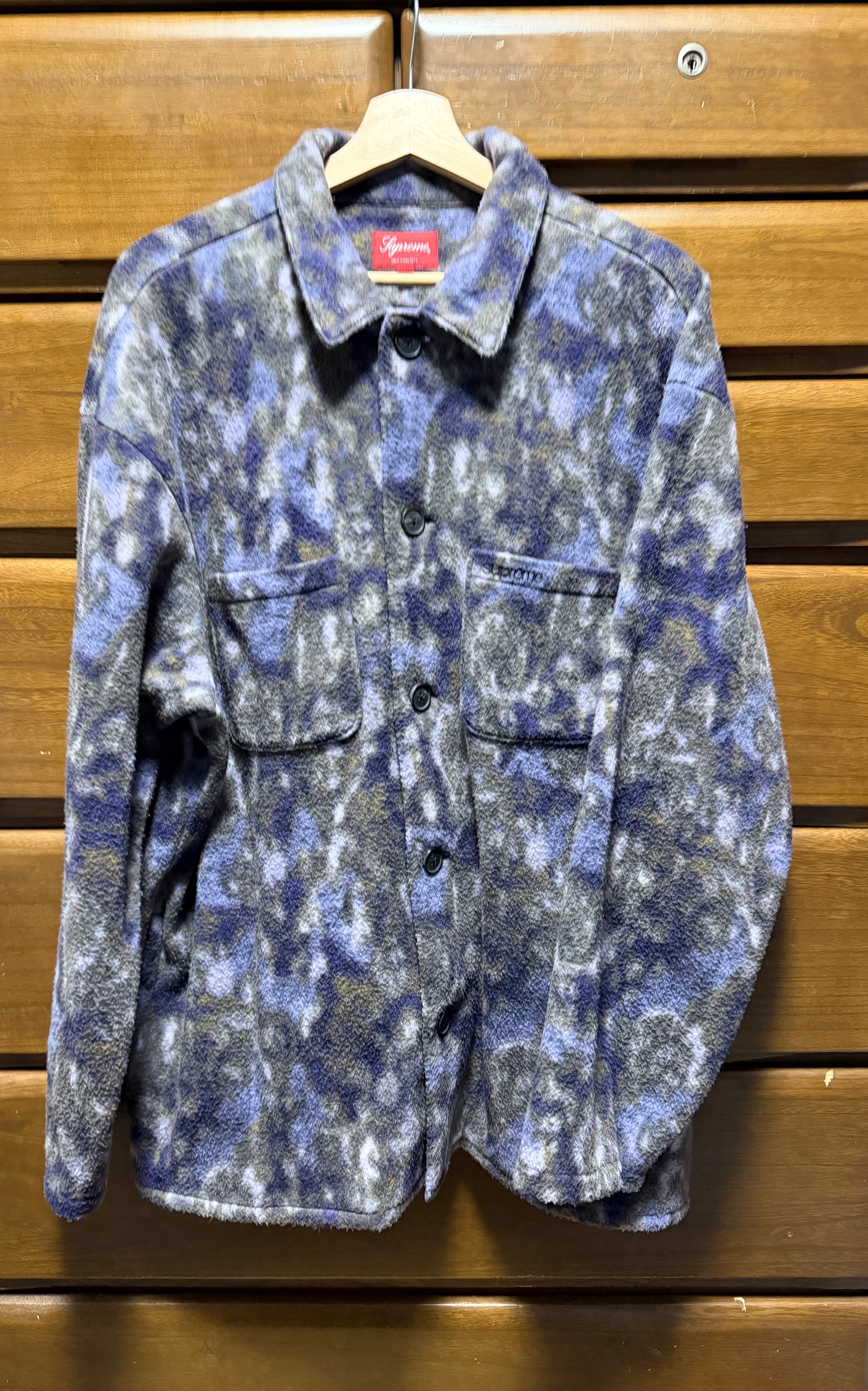Supreme Paisley Fleece Shirt "Purple"