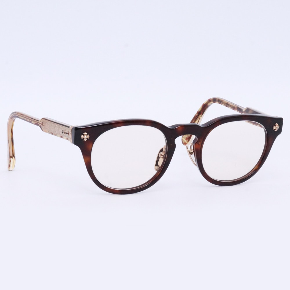 CHROME HEARTS 度入り DINGALONGLINGLONG CHプラス 伊達メガネ ボストンタイプ